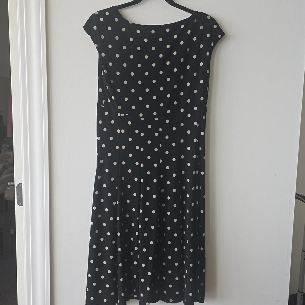 New Ralph Lauren LRL Polka Dot Faux Wrap Dress Womens Cocktail Size 8 - Picture 5 of 5